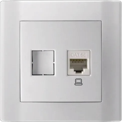 ANESTECH РОЗЕТКА СЕЛВИ КОМПЮТЪРНА БЯЛА rj45--- (93508114)