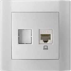 ANESTECH РОЗЕТКА СЕЛВИ КОМПЮТЪРНА БЯЛА rj45--- (93508114)