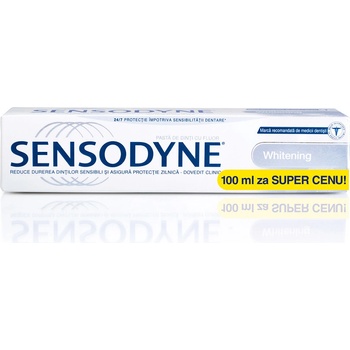 Sensodyne Whitening zubná pasta šetrně bělí citlivé zuby 100 ml