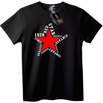 NOONEBRAND Тениска Червена Звезда Винтидж 1978 - 2XL, White