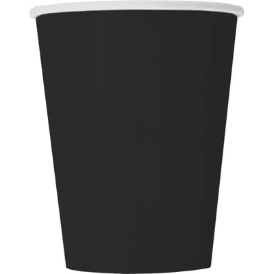 Unique Party Хартиени чаши - черни 270 мл 8 бр