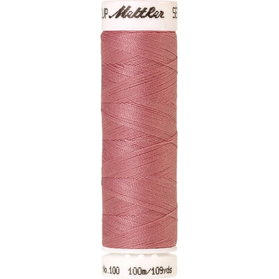 Nitě SERALON 100m na univerzální šití, polyester AMANN Mettler - více barev 6677: 0156 starorůžová světlá