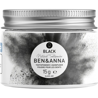 Ben & Anna Zubní prášek pro bělení zubů s aktivním uhlím 15 g – Zboží Mobilmania