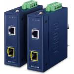 PLANET IECC-210-KIT Industrial EtherCAT Media Converter Kit (IECC-210T + IECC-210R, -40~75 degrees C, Dual 9~48V DC, 1 x 100TX RJ45, 1 x 100FX SFP, BECKHOFF EtherCAT conformance test tool verified) (IECC-210