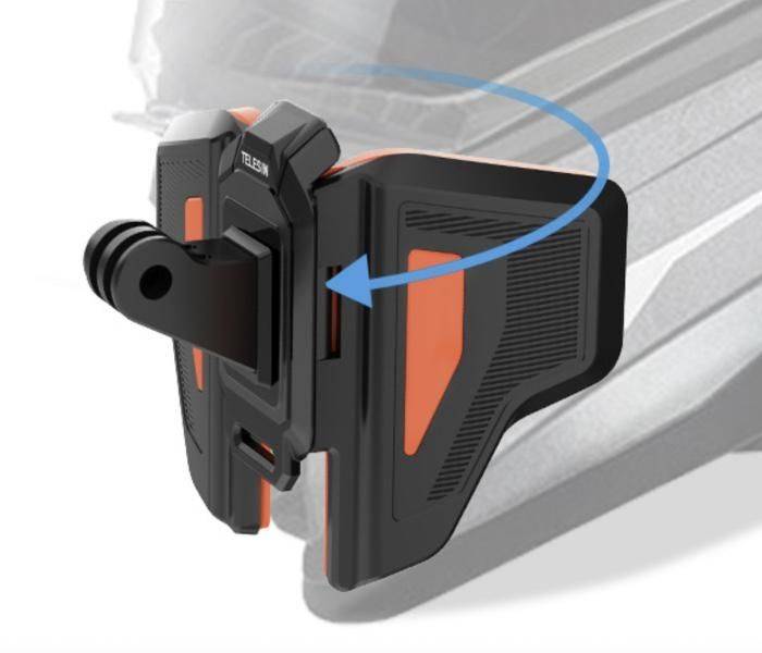 TELESIN Support De Casque Salle De Sport GP-HBM-MT7 - Fixation Stable Pour Caméra Action