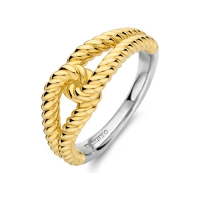 Ti Sento propletený prsten 12323SY