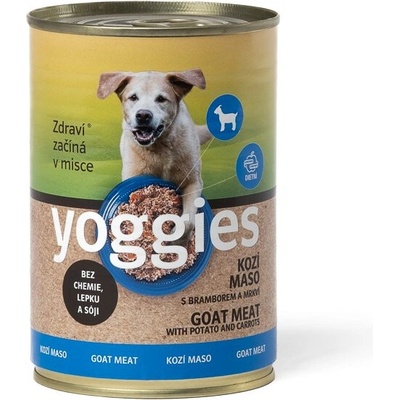 Yoggies kozí konzerva s bramborem a mrkví 400 g