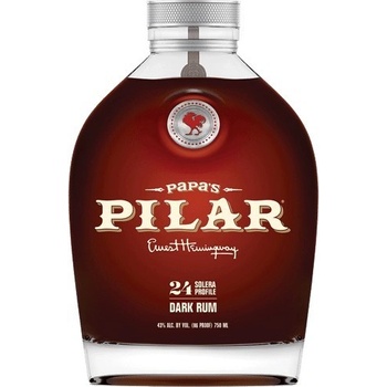 Papa's Pilar Dark Rum 43% 0,7 l (čistá fľaša)