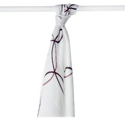 Bambusová osuška XKKO BMB Squares&Circles 90x100 Natural Circles 1ks