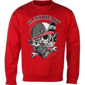 Black heart мъжки суичър black heart - commander - ЧЕРВЕН - 17305
