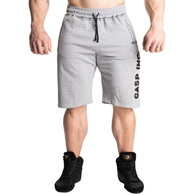 Gasp DIVISION SWEATshorts LIGHT GREY MELANGE šortky svetle šedé