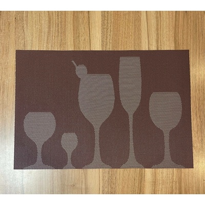 TiaHome Prostírání Deluxe pod talíř food hnědá 35x45cm
