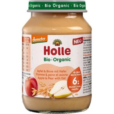 Holle пюре ябълка, круша и овес 190г