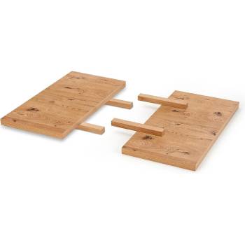 Halmar Удължения за маса massive 45 / 90см - комплект светъл дъб / черен