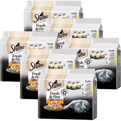 Sheba Fresh & Fine консерви за котки, пилешки избор 6 x (15 x 50 г)