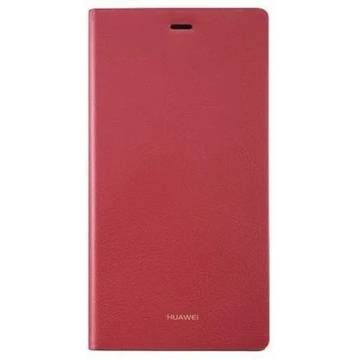 Huawei Оригинален Активен Калъф за Huawei P8 Book Case, Червен (6901443047871)