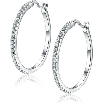 Elanis Jewel Dámské kruhové náušnice La Diamantina Veronica se zirkony EJ00726