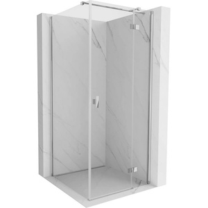Mexen Mist-H T сгъваема дясна душ кабина 70 x 70 см, прозрачен, хром - 8A5T-070-070-01-00-P (8A5T-070-070-01-00-P)