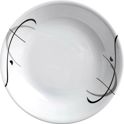 Talíř Brunner Deep Plate 21cm bílá/černá