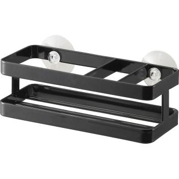 Yamazaki Органайзер за аксесоари за мивка Tower широк 18 см черен (YAM-06772)