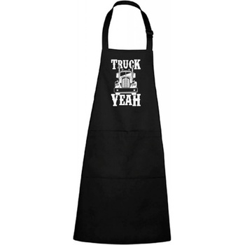 Dobrý Triko Zástěra s potiskem Truck yeah Černá