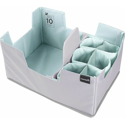 Keeeper Úložný box, 42 × 22,5 × 29,5 cm, 28 l, sivo-modrý, 1229962400000