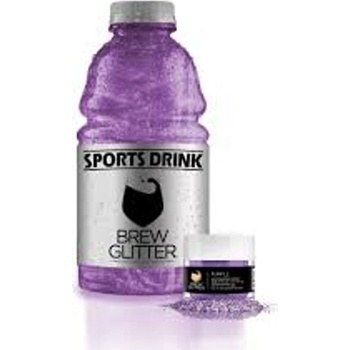 Brew Glitter Jedlé třpytky do nápojů fialová Purple 4 g