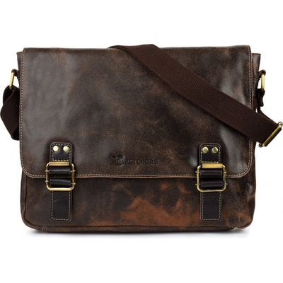 Beltimore M85 pánska kožená taška cez rameno hnedá