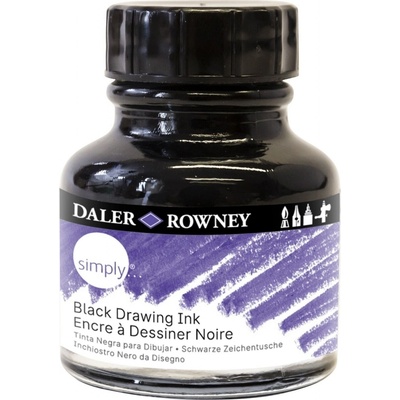 Daler Rowney Simply Akrylový tuš Black 29,5 ml 1 ks