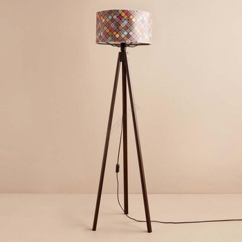 ASIR GROUP Подова лампа AYD 1xE27/40W/230V кафява/пъстроцветна (AS2891)