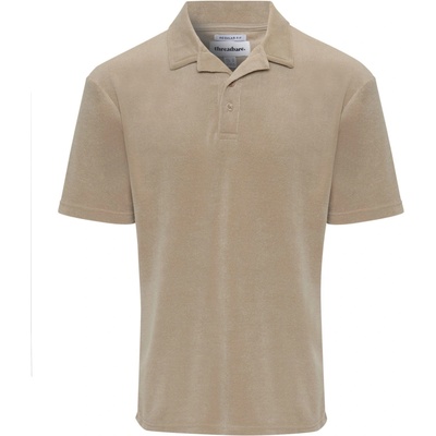 Threadbare Блуза с яка Threadbare Men's Comrie Short-Sleeve Polo Shirt - Mid Stone