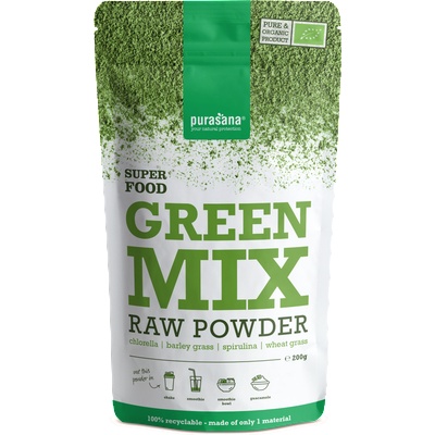 Purasana Green Mix Powder ORGANIC - 200 г