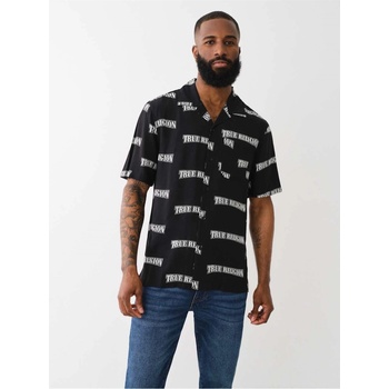 Image 1 of True Religion Риза True Religion Men's Short-Sleeve Plain Shirt - Jet Black