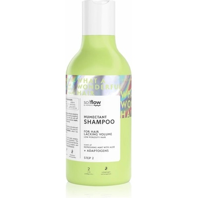so!flow Low Porosity Hair Humectant Shampoo čistiaci šampón pre vlasy bez objemu 400 ml