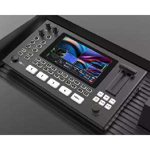 SPROLINK NeoLIVE R5PRO, 5-канален AV миксер = 4 x HDMI + IP/UVC, 1080p, за видеоконференции, стрийминг на живо и запис, поддръжка на 4K на 2 входа, 5.5'' LCD, PTZ контрол (R5PRO)