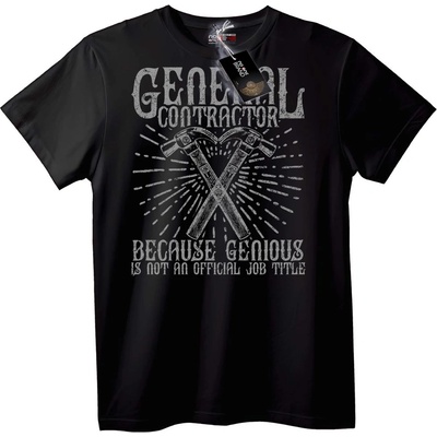 NOONEBRAND Тениска Главен Изпълнител - 7XL, Black