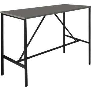 TopMebel Бар маса Crego TopMebel метал - меламин в антрацит 100x45x89cm