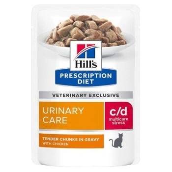 Hill's Prescription Diet C/D Urinary Stress Chick. 12 x 85 g