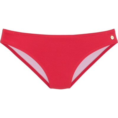 LASCANA Долнище на бански тип бикини червено, размер 34