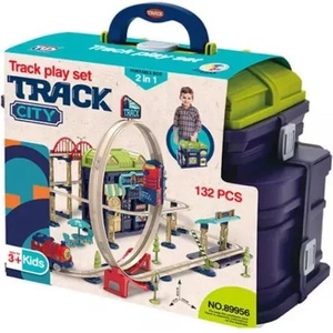 Man Yuk Toys Автомагистрала със звукови ефекти - комплект от 132 части (89956)