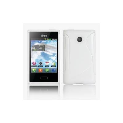 Silikonový obal LG E400 Optimus L3 - bílý