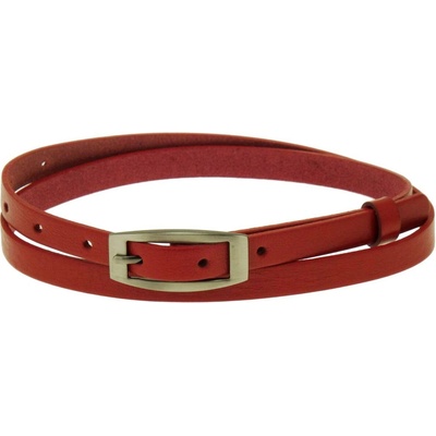 Penny Belts dámský kožený opasek Červená