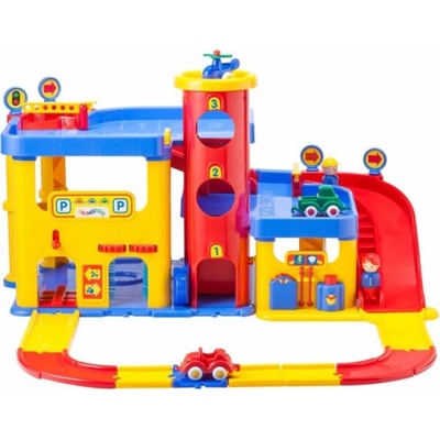 Viking Toys City Garage - Parkoviště 2. patro se schody