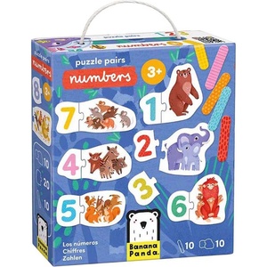 BANANA PANDA Детски пъзел Banana Panda 10 в 1 - Цифри (49445) - baby