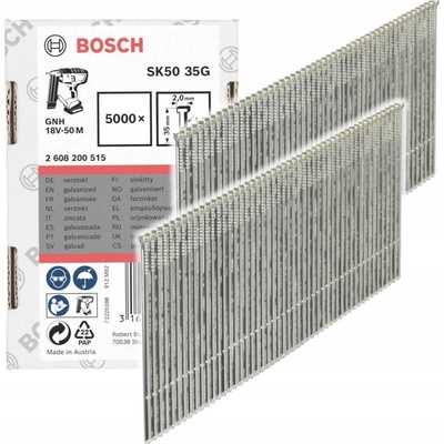Klince 35mm typ SK50 35 G BOSCH 5000 kusov do klincovačky GNH 18V-50 M