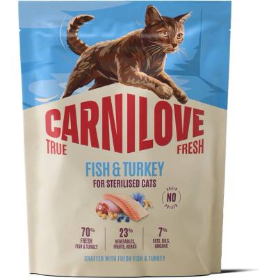 CARNILOVE True Fresh Cat Fish & Turkey за кастрирани възрастни котки, 2 кг