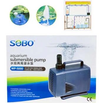 Image 1 of SOBO Помпа за фонтани и езера с дебит 5000 л/ч (wp-5000)