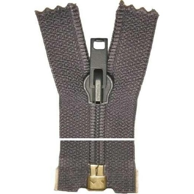 Spirálový zip, dělitelný - 70cm - šedo-modrý - Koh-i-noor - BALENÍ 10 ks