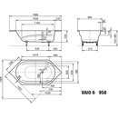 Kaldewei Vaio 190 x 90 cm 233823000001