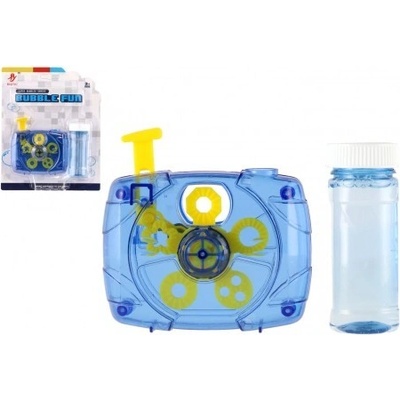 Bublifuk foťák mechanický 9x9cm s náplní plast